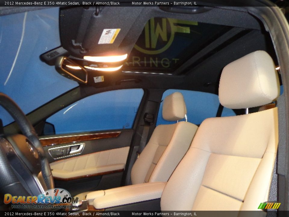 2012 Mercedes-Benz E 350 4Matic Sedan Black / Almond/Black Photo #32
