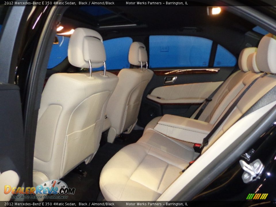 2012 Mercedes-Benz E 350 4Matic Sedan Black / Almond/Black Photo #33