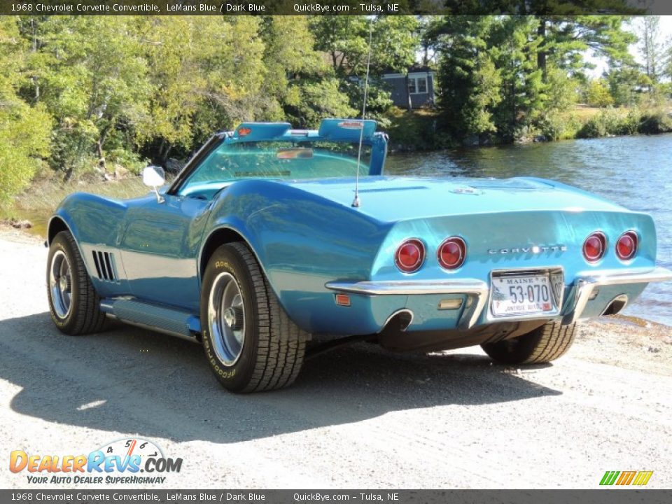 1968 Chevrolet Corvette Convertible LeMans Blue / Dark Blue Photo #2