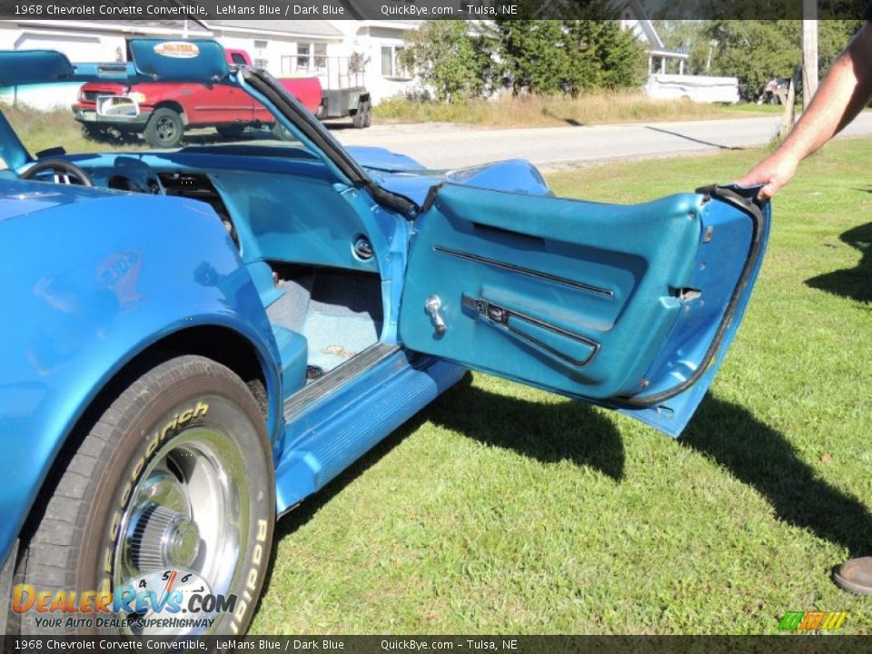 1968 Chevrolet Corvette Convertible LeMans Blue / Dark Blue Photo #3