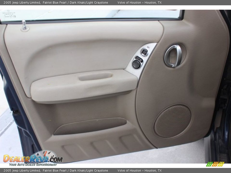 2005 Jeep Liberty Limited Patriot Blue Pearl / Dark Khaki/Light Graystone Photo #9
