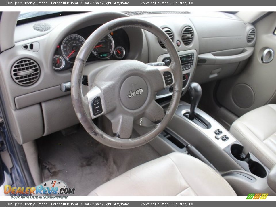 Dark Khaki/Light Graystone Interior - 2005 Jeep Liberty Limited Photo #10