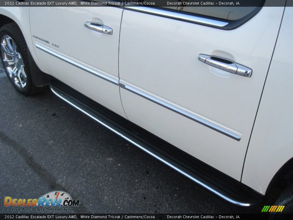 2012 Cadillac Escalade EXT Luxury AWD White Diamond Tricoat / Cashmere/Cocoa Photo #7