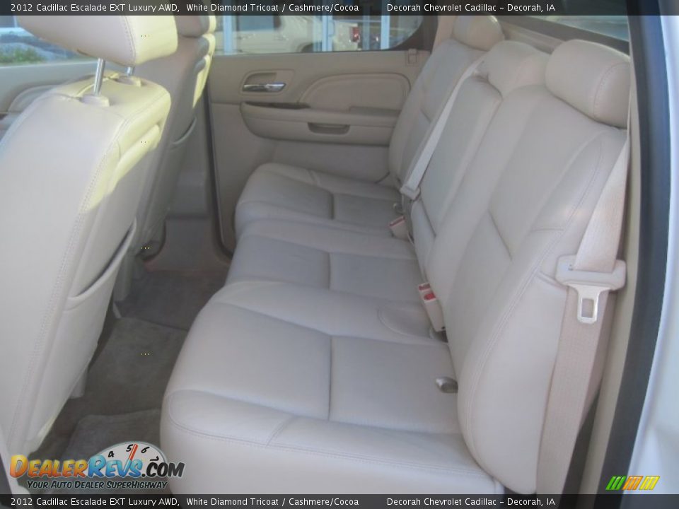 2012 Cadillac Escalade EXT Luxury AWD White Diamond Tricoat / Cashmere/Cocoa Photo #10