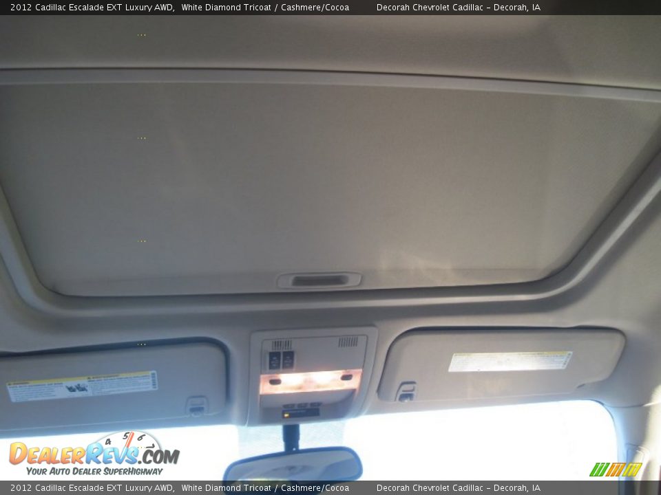2012 Cadillac Escalade EXT Luxury AWD White Diamond Tricoat / Cashmere/Cocoa Photo #11
