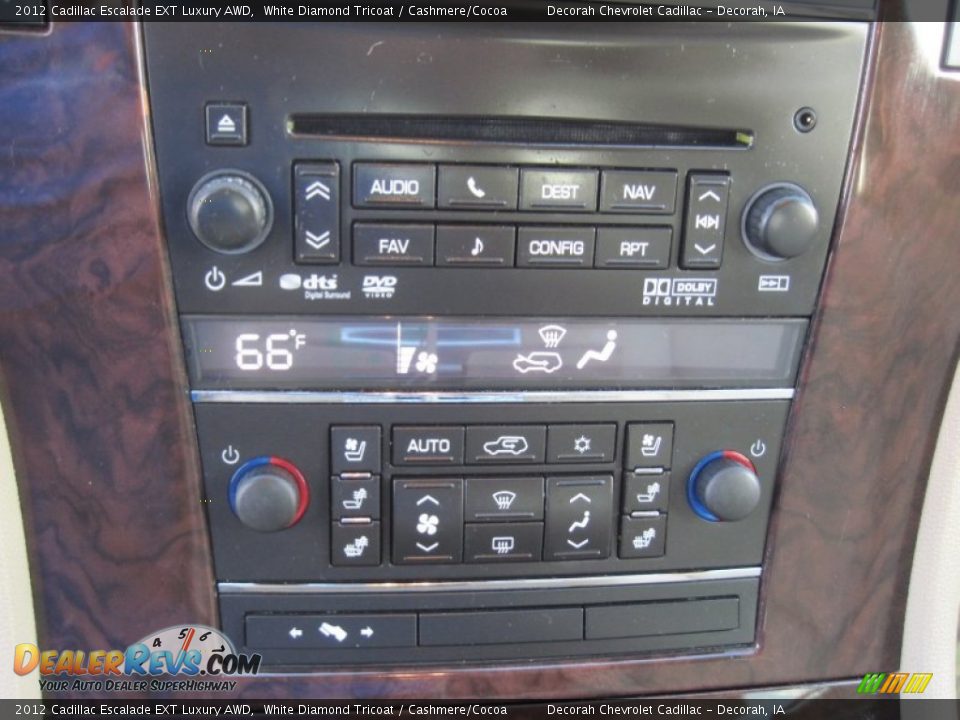 2012 Cadillac Escalade EXT Luxury AWD White Diamond Tricoat / Cashmere/Cocoa Photo #16
