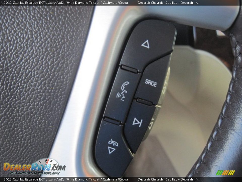 2012 Cadillac Escalade EXT Luxury AWD White Diamond Tricoat / Cashmere/Cocoa Photo #20