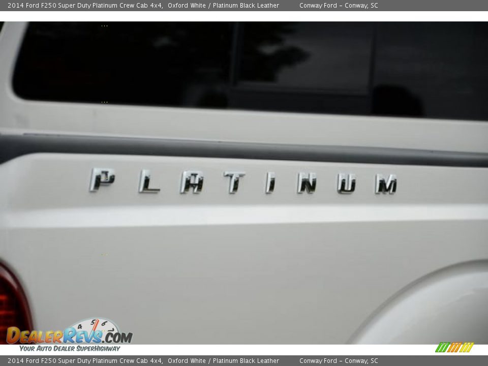 2014 Ford F250 Super Duty Platinum Crew Cab 4x4 Oxford White / Platinum Black Leather Photo #6