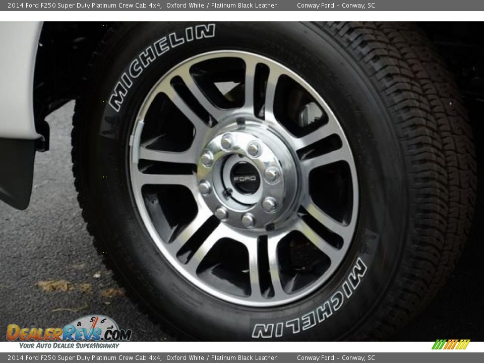 2014 Ford F250 Super Duty Platinum Crew Cab 4x4 Oxford White / Platinum Black Leather Photo #10