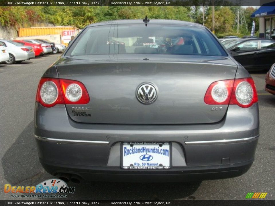 2008 Volkswagen Passat Lux Sedan United Gray / Black Photo #5