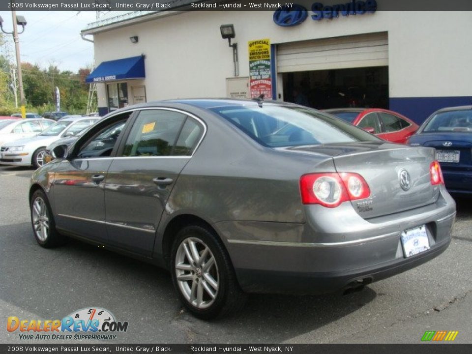 2008 Volkswagen Passat Lux Sedan United Gray / Black Photo #6
