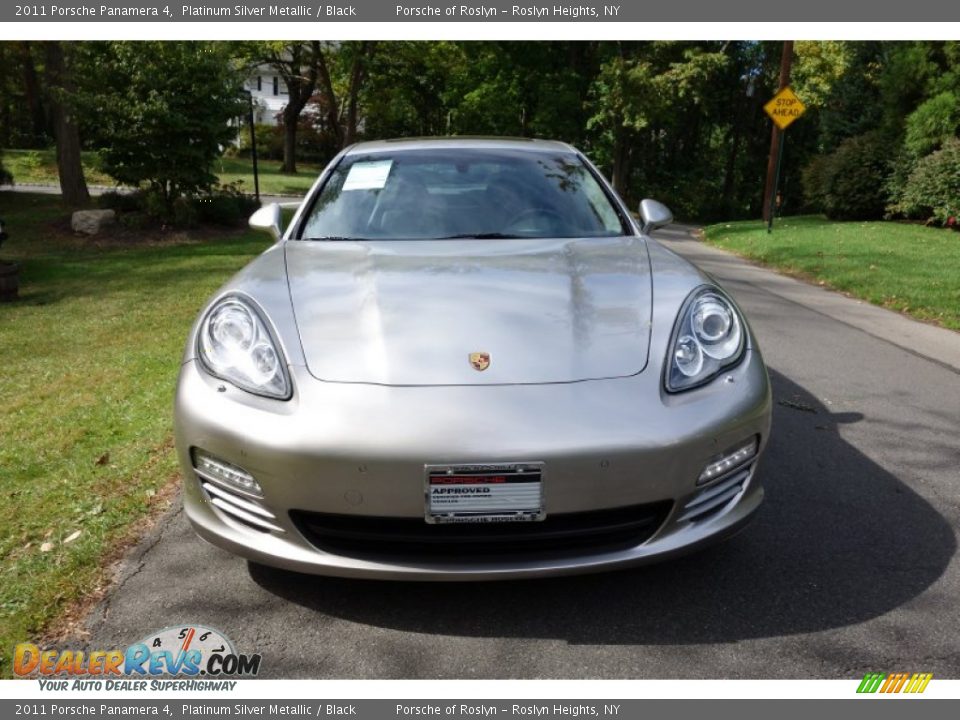 2011 Porsche Panamera 4 Platinum Silver Metallic / Black Photo #2