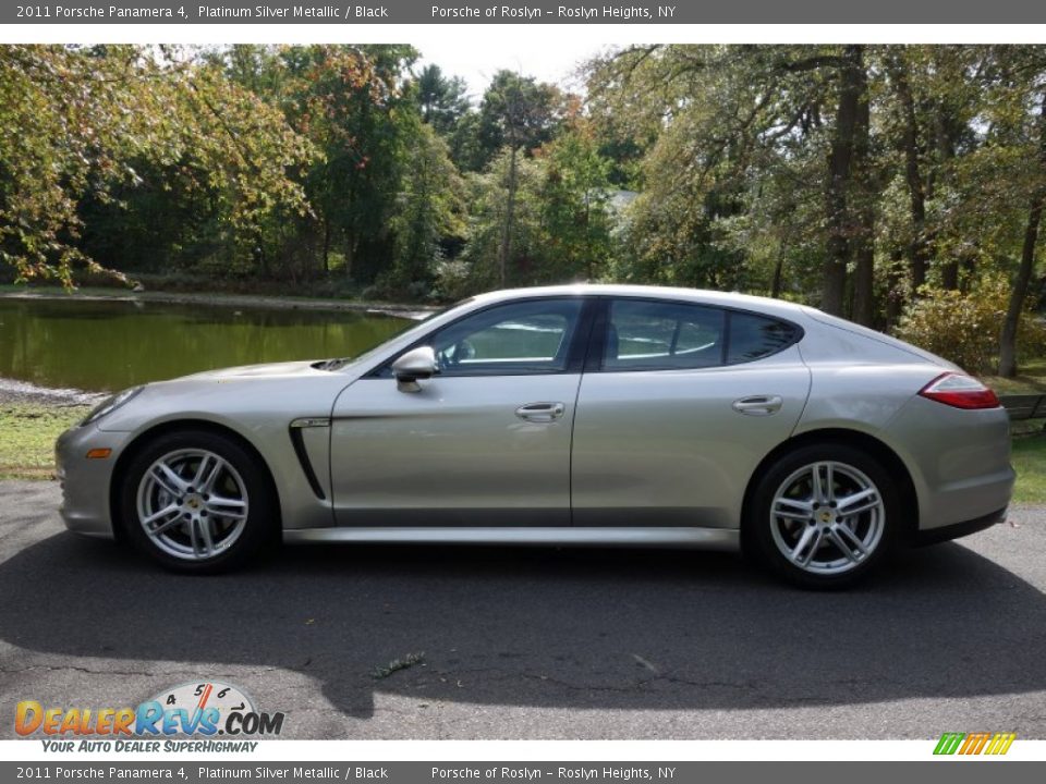 2011 Porsche Panamera 4 Platinum Silver Metallic / Black Photo #3