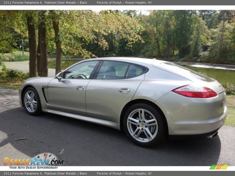 2011 Porsche Panamera 4 Platinum Silver Metallic / Black Photo #4
