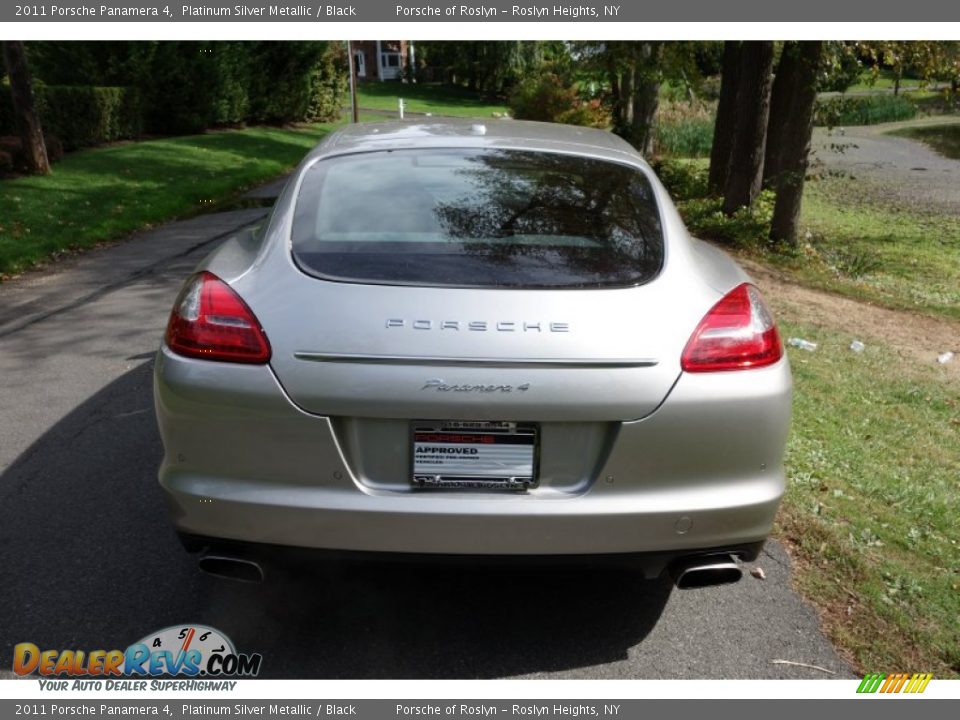 2011 Porsche Panamera 4 Platinum Silver Metallic / Black Photo #5