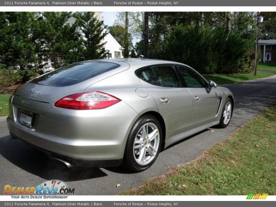 2011 Porsche Panamera 4 Platinum Silver Metallic / Black Photo #6