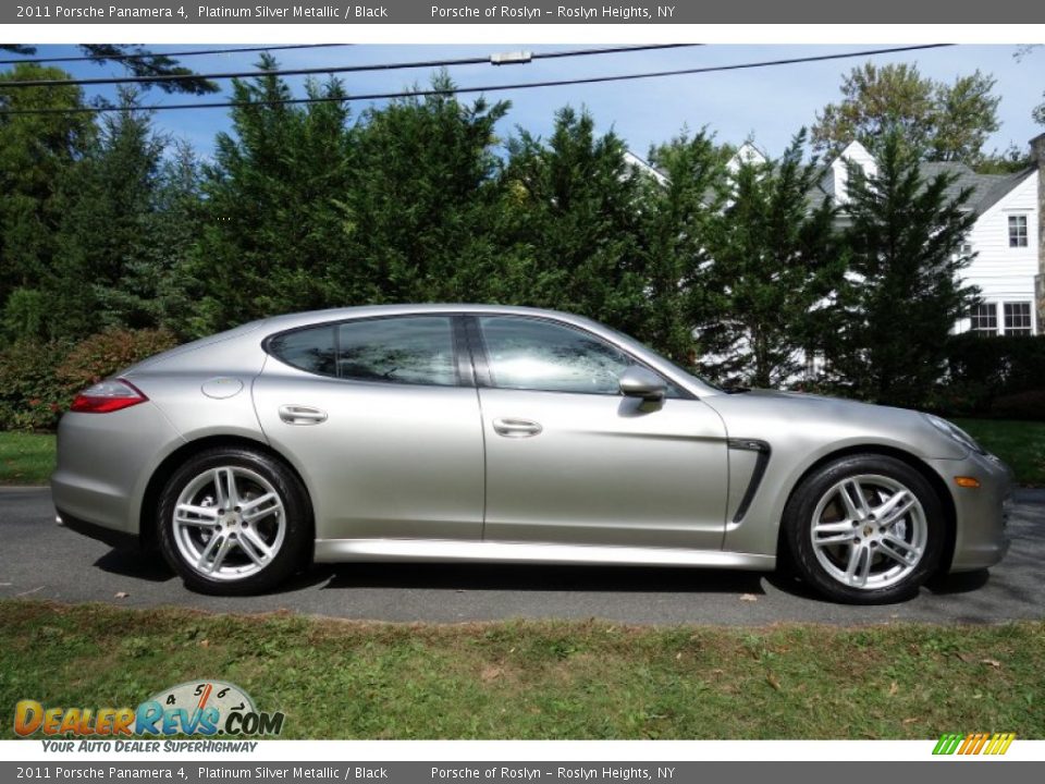 2011 Porsche Panamera 4 Platinum Silver Metallic / Black Photo #7