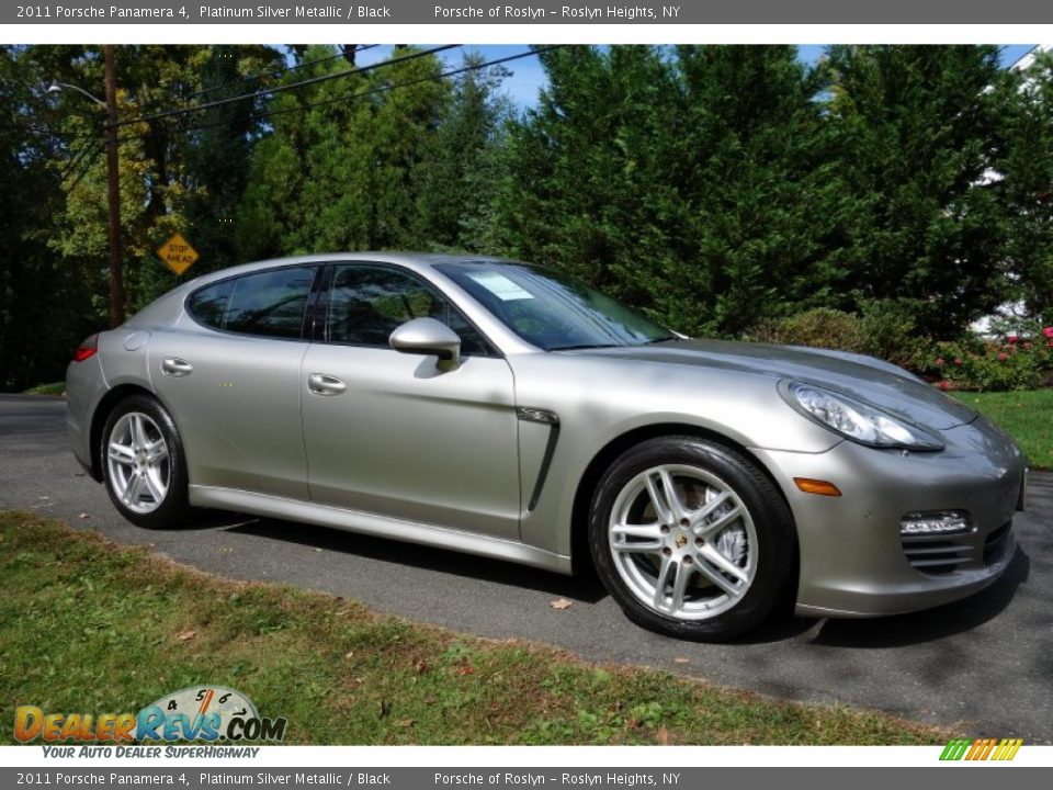 2011 Porsche Panamera 4 Platinum Silver Metallic / Black Photo #8