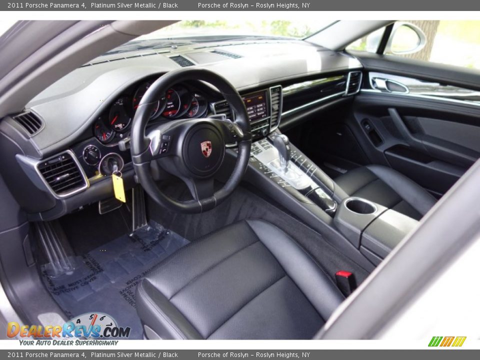 2011 Porsche Panamera 4 Platinum Silver Metallic / Black Photo #10
