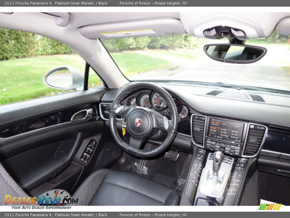 2011 Porsche Panamera 4 Platinum Silver Metallic / Black Photo #12