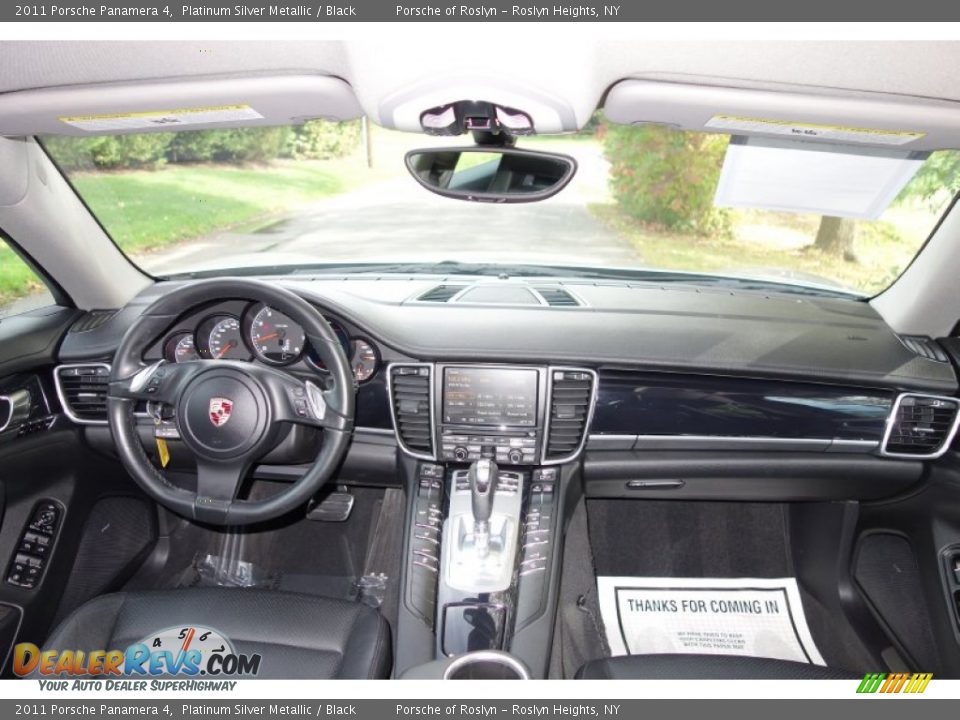2011 Porsche Panamera 4 Platinum Silver Metallic / Black Photo #13