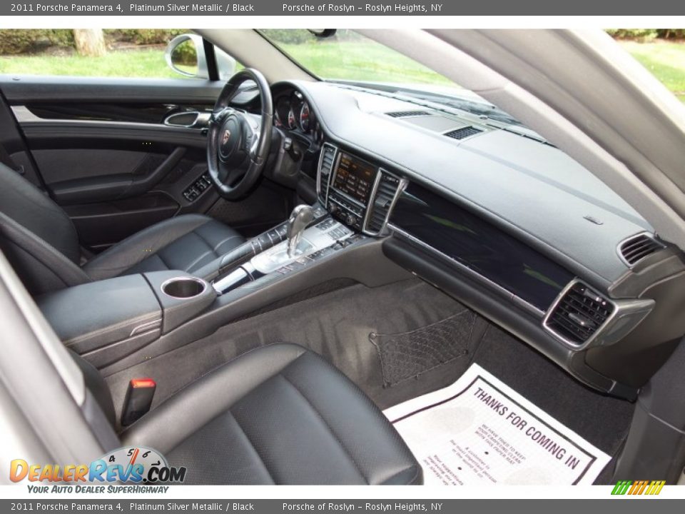 2011 Porsche Panamera 4 Platinum Silver Metallic / Black Photo #16