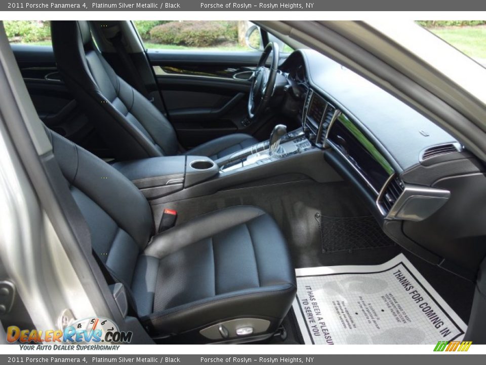 2011 Porsche Panamera 4 Platinum Silver Metallic / Black Photo #17