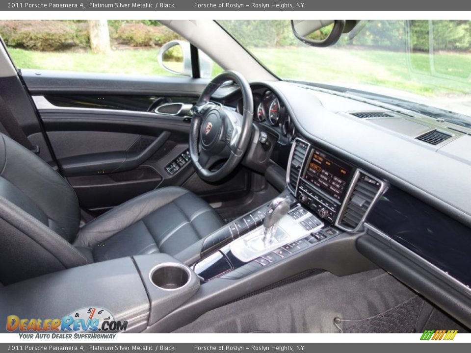2011 Porsche Panamera 4 Platinum Silver Metallic / Black Photo #18