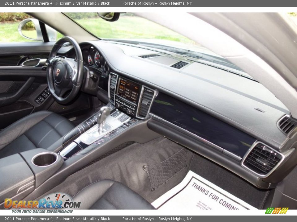 2011 Porsche Panamera 4 Platinum Silver Metallic / Black Photo #19