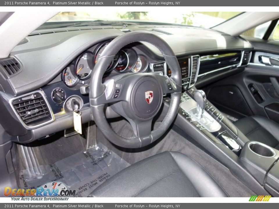 2011 Porsche Panamera 4 Platinum Silver Metallic / Black Photo #20