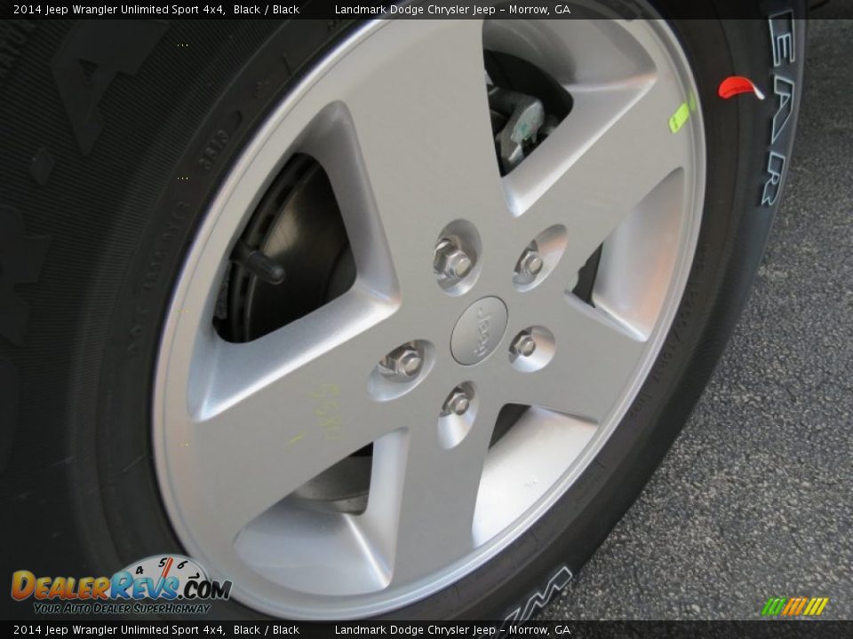 2014 Jeep Wrangler Unlimited Sport 4x4 Black / Black Photo #5