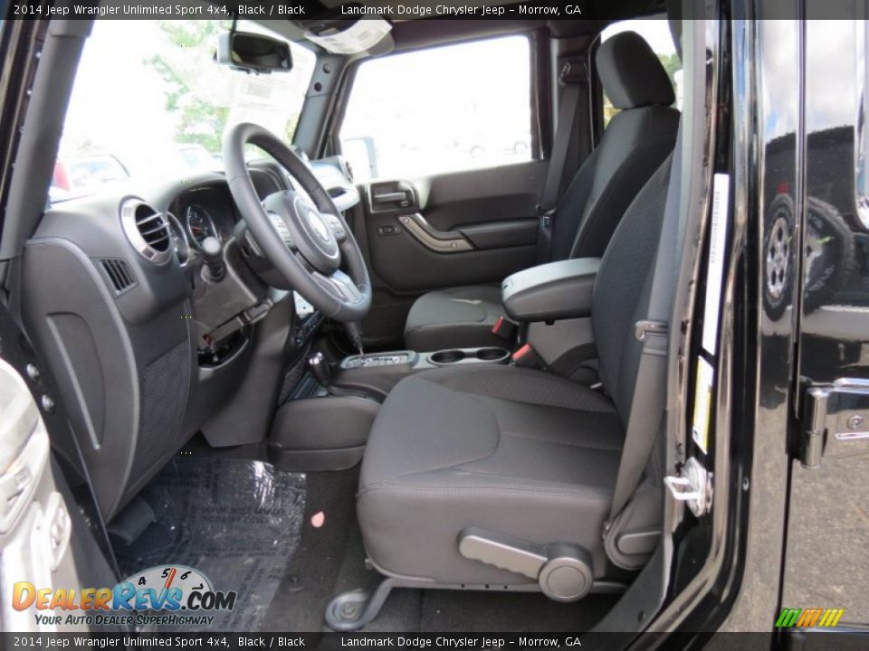 2014 Jeep Wrangler Unlimited Sport 4x4 Black / Black Photo #6