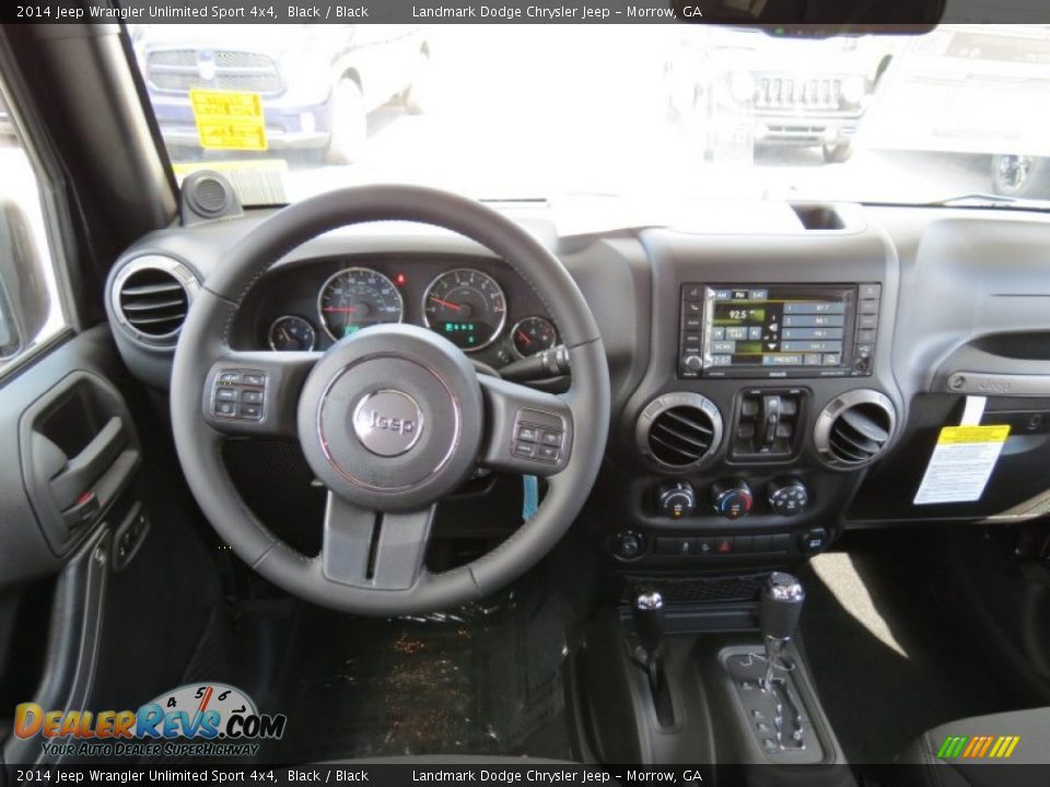 2014 Jeep Wrangler Unlimited Sport 4x4 Black / Black Photo #7