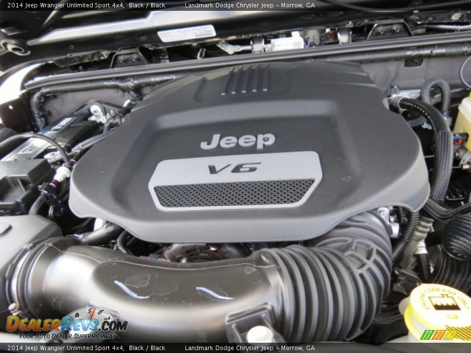 2014 Jeep Wrangler Unlimited Sport 4x4 Black / Black Photo #9