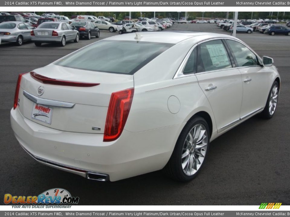 2014 Cadillac XTS Platinum FWD White Diamond Tricoat / Platinum Very Light Platinum/Dark Urban/Cocoa Opus Full Leather Photo #5