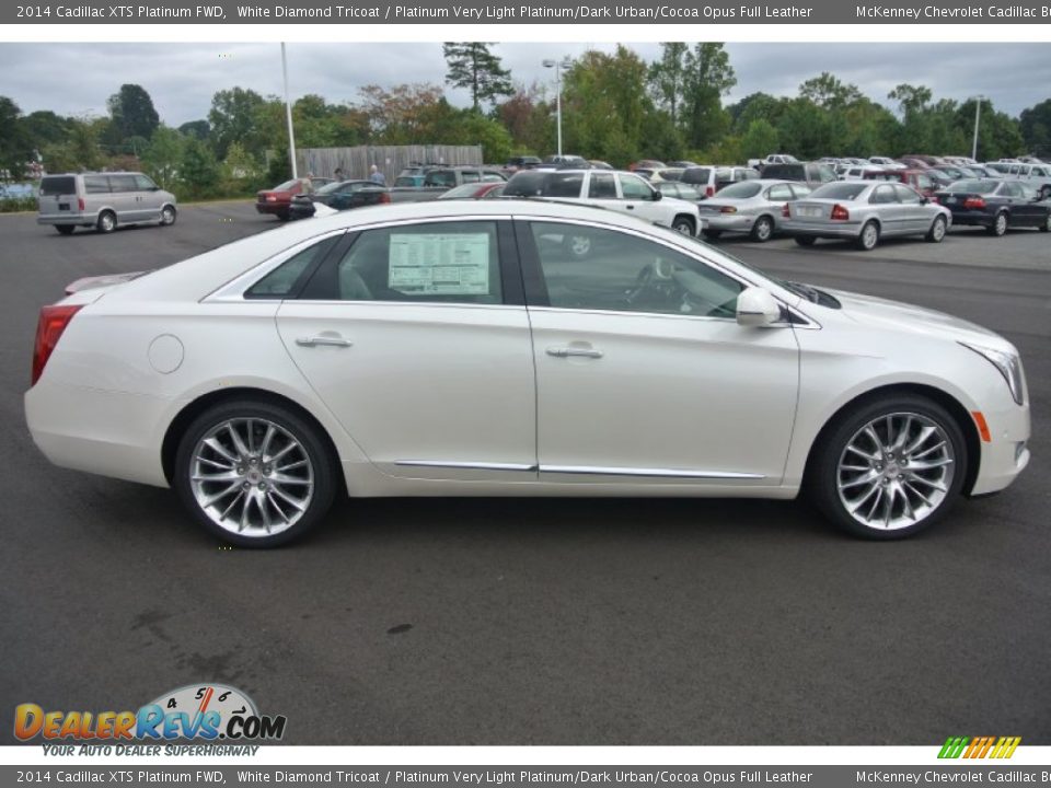 White Diamond Tricoat 2014 Cadillac XTS Platinum FWD Photo #6