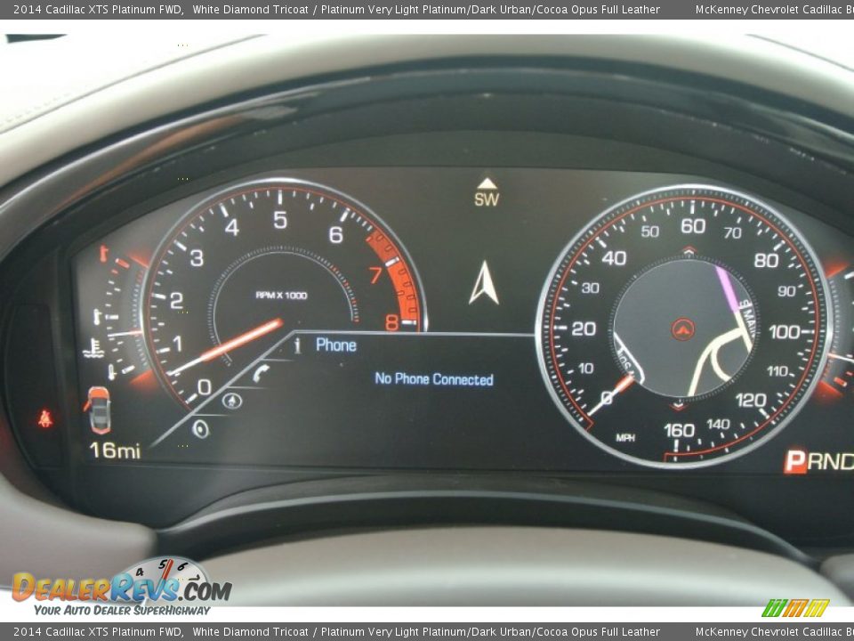 2014 Cadillac XTS Platinum FWD White Diamond Tricoat / Platinum Very Light Platinum/Dark Urban/Cocoa Opus Full Leather Photo #15