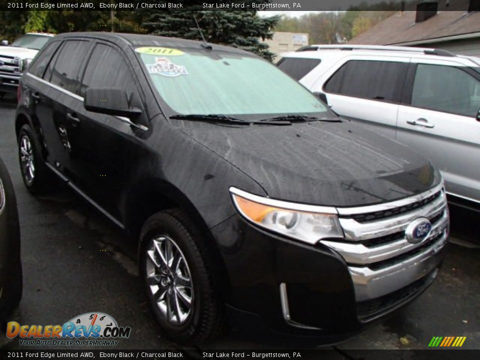 2011 Ford Edge Limited AWD Ebony Black / Charcoal Black Photo #3