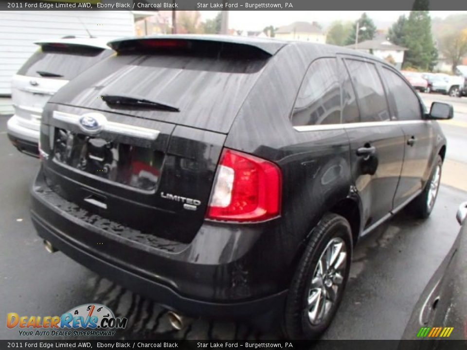 2011 Ford Edge Limited AWD Ebony Black / Charcoal Black Photo #4