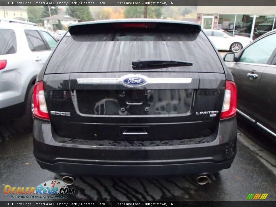 2011 Ford Edge Limited AWD Ebony Black / Charcoal Black Photo #5