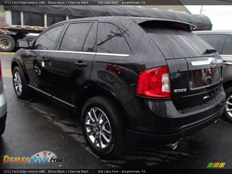 2011 Ford Edge Limited AWD Ebony Black / Charcoal Black Photo #6