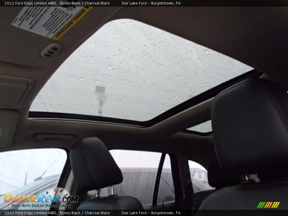 2011 Ford Edge Limited AWD Ebony Black / Charcoal Black Photo #10