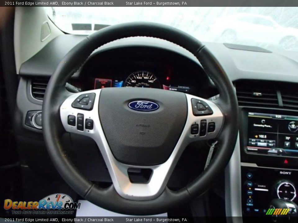 2011 Ford Edge Limited AWD Ebony Black / Charcoal Black Photo #13