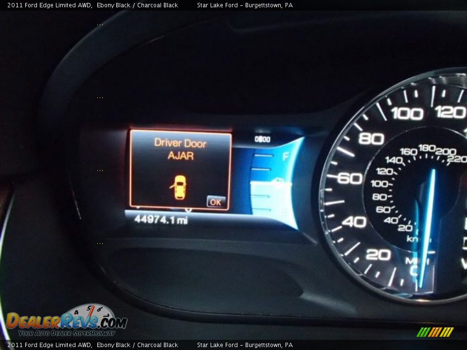 2011 Ford Edge Limited AWD Ebony Black / Charcoal Black Photo #14