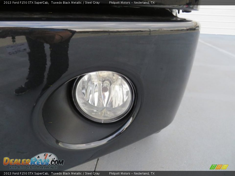 2013 Ford F150 STX SuperCab Tuxedo Black Metallic / Steel Gray Photo #10