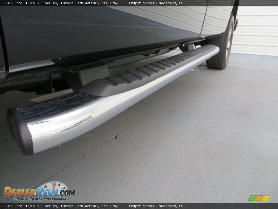 2013 Ford F150 STX SuperCab Tuxedo Black Metallic / Steel Gray Photo #14
