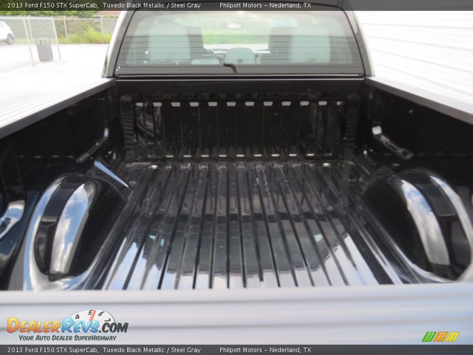2013 Ford F150 STX SuperCab Tuxedo Black Metallic / Steel Gray Photo #20