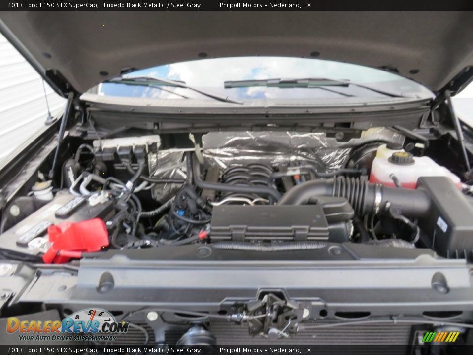 2013 Ford F150 STX SuperCab Tuxedo Black Metallic / Steel Gray Photo #21
