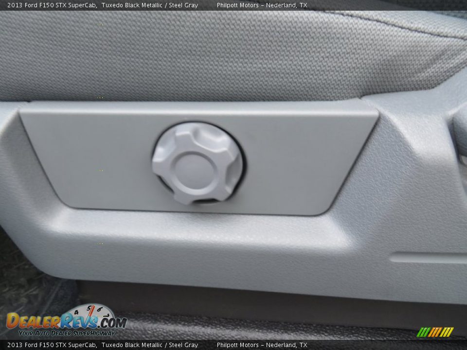 2013 Ford F150 STX SuperCab Tuxedo Black Metallic / Steel Gray Photo #29