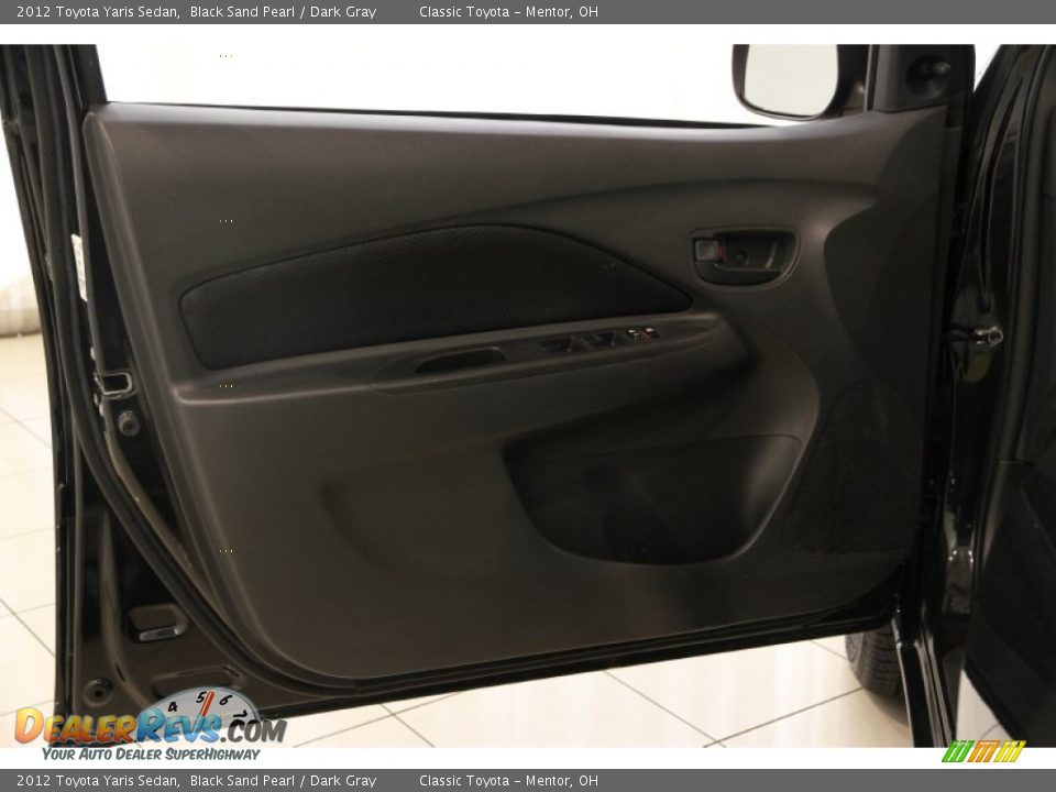 2012 Toyota Yaris Sedan Black Sand Pearl / Dark Gray Photo #4